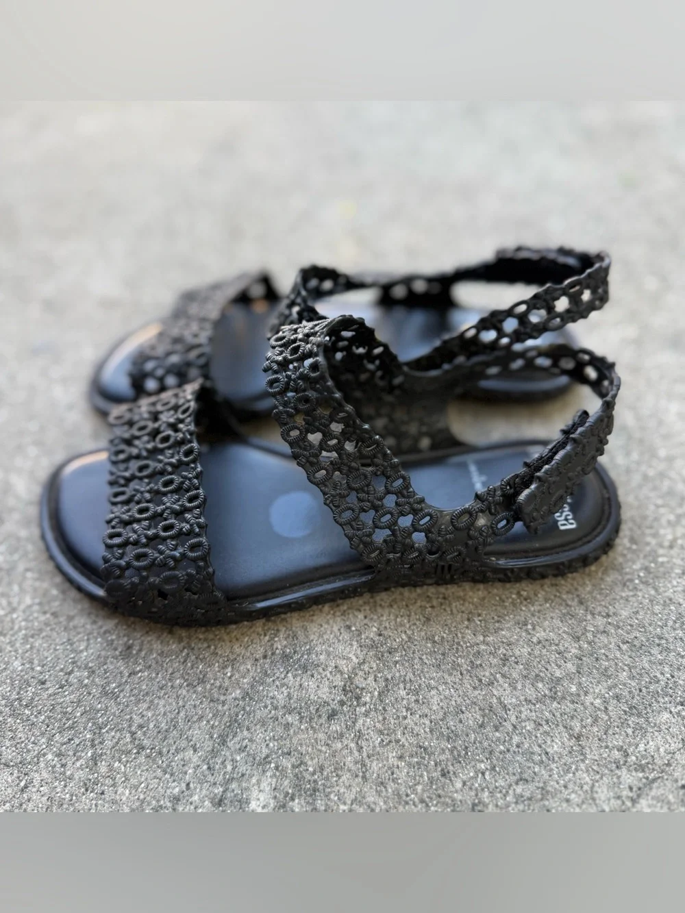 Mini Melissa Panc + Isabela Capeto Sandals black size 12